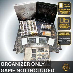 BRASS Birmingham Board Game Organizer | Insert | Premium Storage Solution