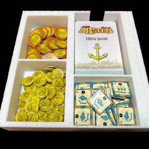 Organizador de juegos de mesa Le Havre, solución de almacenamiento impresa en 3D imagen 6