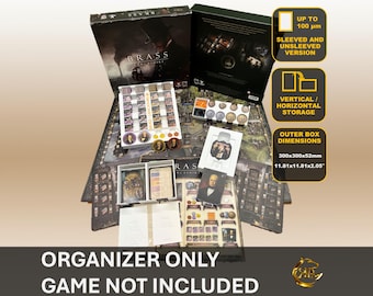 Brass Lancashire Board Game Organizer: 3D Printed Storage Solution