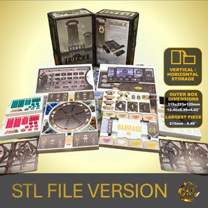 Barrage Board Game Organizer | Insert | Premium Storage Solution - STL file for 3D printing