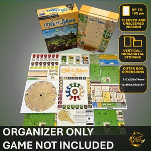 Organiseur de jeux de société Ora et Labora | Insérer | Solution de stockage premium