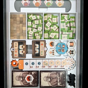 Organizer do gier planszowych Carnegie | Wersja w koszulce, plik STL do druku 3D zdjęcie 12