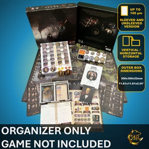BRASS Lancashire Board Game Organizer | Insert | Premium Storage Solution
