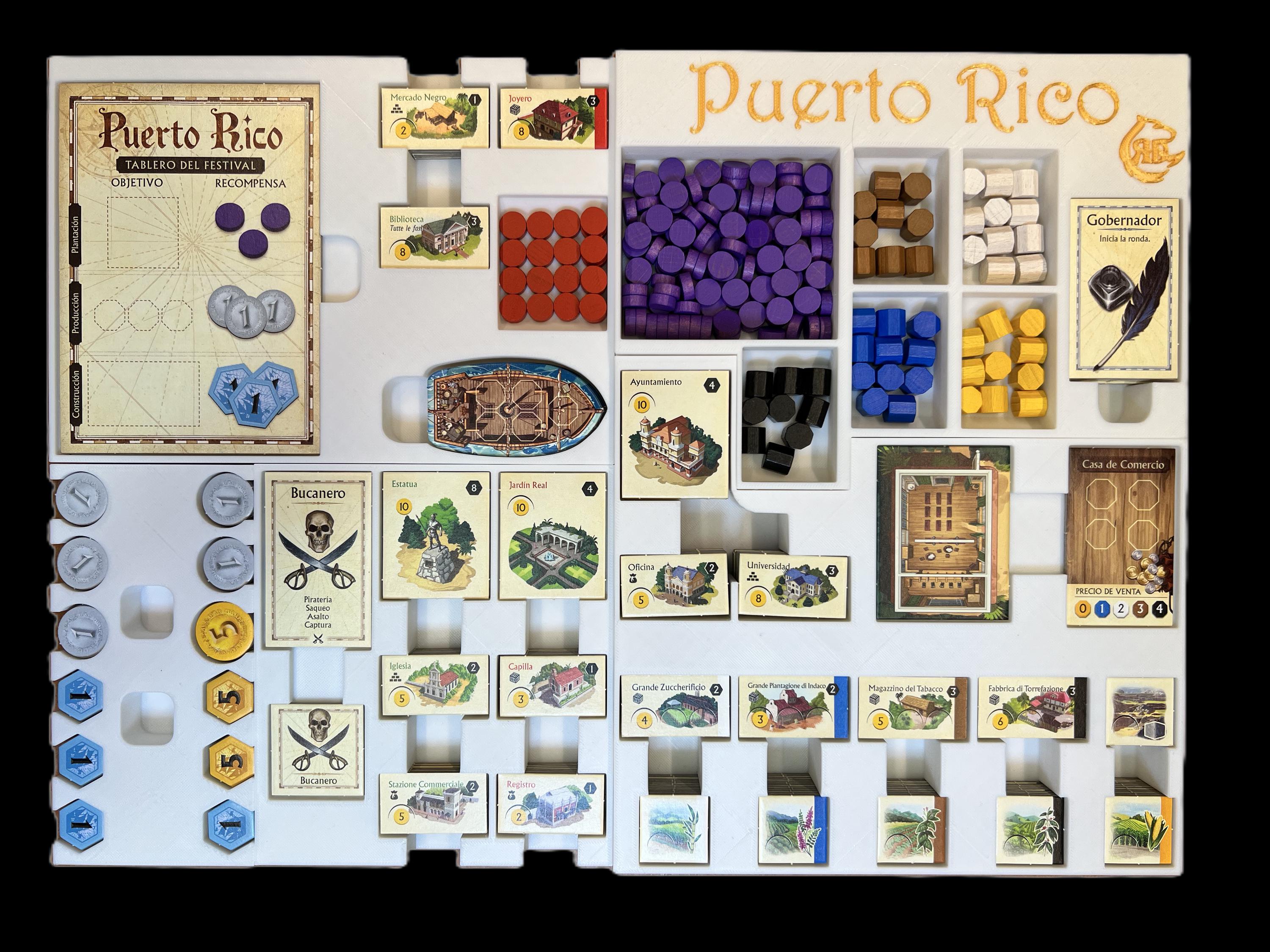 プエルトリコボードゲームオーガナイザー | STLファイルから3Dプリント