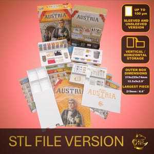 Grand Austria Hotel Organizer STL File: 3D Printable Game Insert