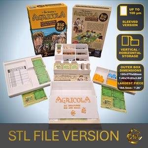 Agricola: Alla varelser stora som små – Stor lådaorganisatör (STL-filer till 3D-utskrift)