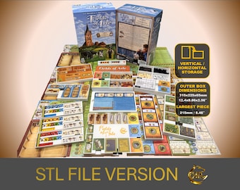 Organizer w kształcie dużego pudełka Fields of Arle | Plik STL do druku 3D