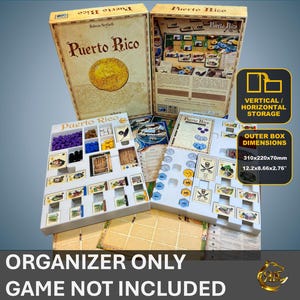 Puerto Rico Board Game Organizer | Insert | Premium Storage Solution