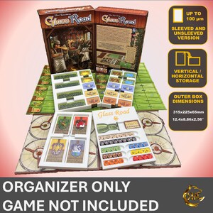Glass Road  Board Game Organizer | Insert | Premium Storage Solution