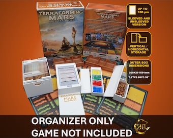 Terraforming Mars Ares Expedition Board Game Organizer | 3D Printed Insert