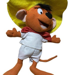 Vintage 1996 Looney Tunes Speedy Gonzales Plush Ace Novelty Warner Bros