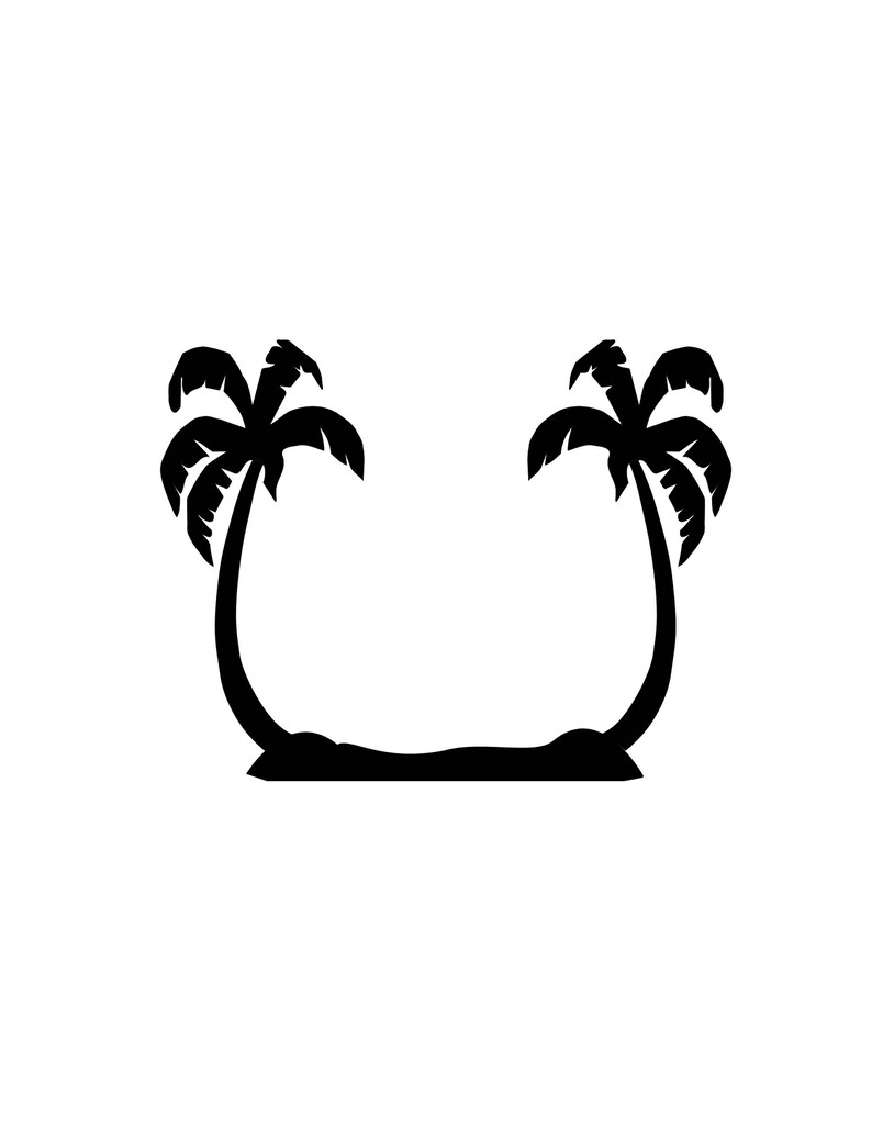 Download Palm Tree Island SVG Cut File INSTANT DOWNLOAD Cricut | Etsy
