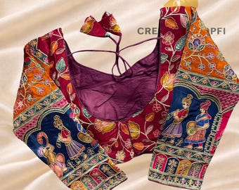 Presenting Chinon Blouse for Saree | Ready Blouse | Wedding and Party Wear