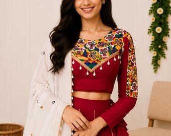Fully Stitched Rayon Silk Lehenga Choli | Real Mirror Work | Chain Stitch Wedding & Festive Wear