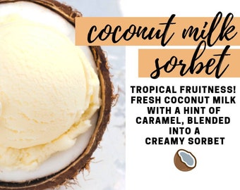 Coconut Milk Sorbet Fragrance Oil - Potpourri Refresher Oils - 1 oz (30 ml) Concentrated Fragrance Oils - Glass Amber Bottle with Dropper