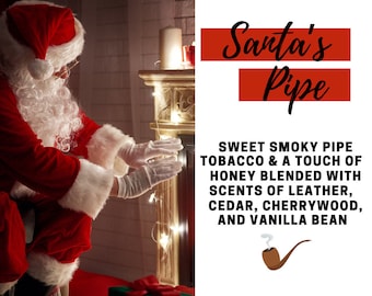 Santa's Pipe Fragrance Oil - Potpourri Refresher Oils - 1 oz (30 ml) Concentrated Fragrance Oils - Glass Amber Bottle with Dropper