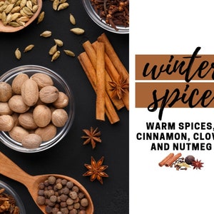 Winter Spice Fragrance Oil: Cinnamon, Clove, Nutmeg (1 oz)