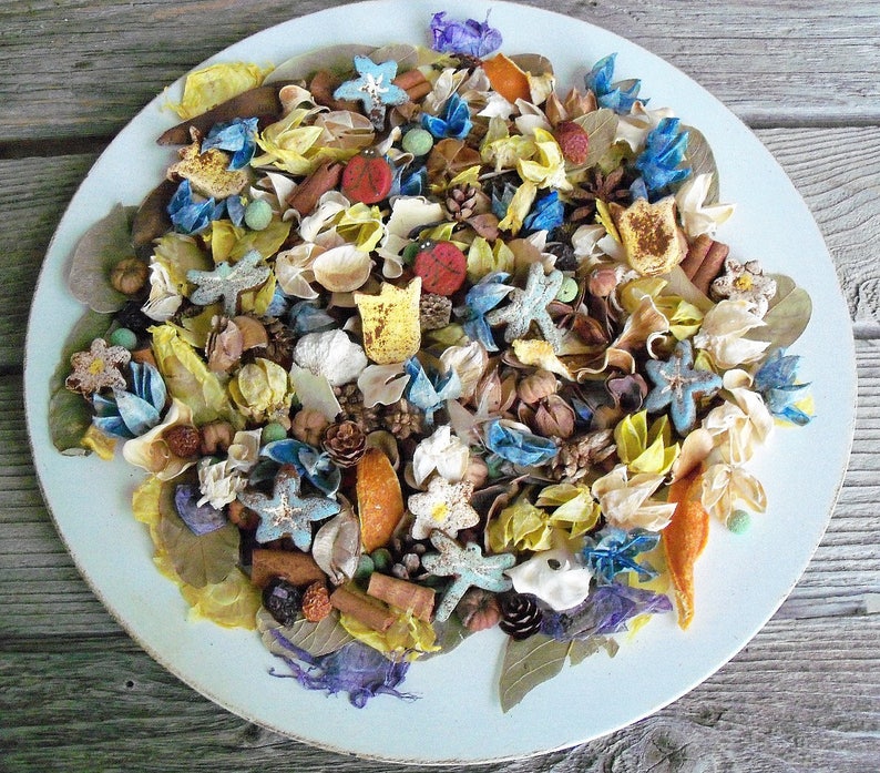 Summer Potpourri Ladybug Decor Country Cottage Garden Artisan Potpourri Choose Your Scent Country Garden Flower Summer Fragrance