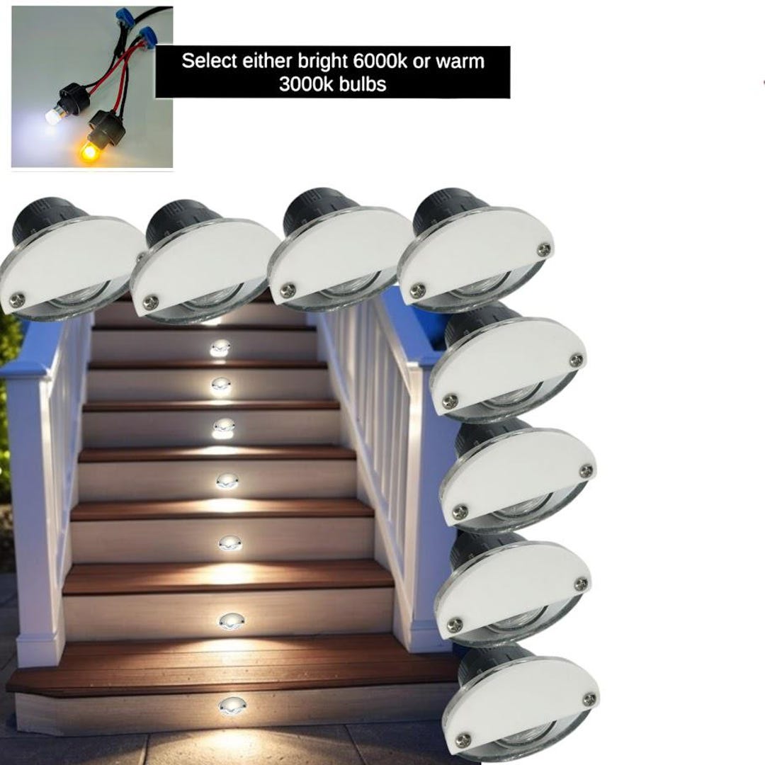 Deklights® LED Stair Lights Recessed Replaceable LED Bulb, Unlike Trex ...