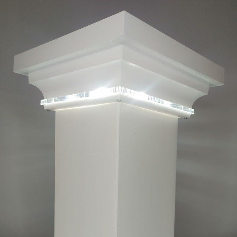 LED Post Cap Light Module for Timbertech/azek Railing Posts. Glass Edge ...