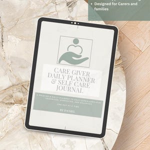 Printable Aged Care Planner for Family Caregivers - Daily & Weekly Care Log - Dementia Support - Elderly Home Care Organiser PDF