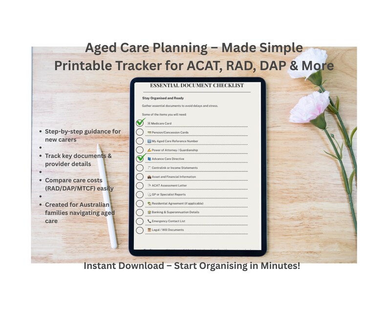 Australian Aged Care Checklist & Tracker – ACAT Assessment Guide ...