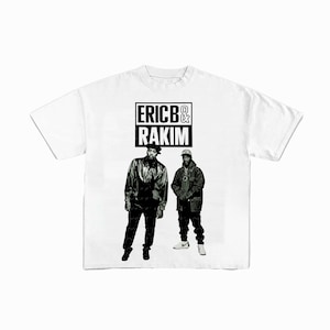 Eric B Rakim png, T-shirt design, bootleg tees design, ready to print, printable design, hiphop artist, 90s, rapper, rap tee design, 300 dpi