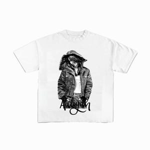 Aaliyah png, T-shirt design, bootleg tees design, ready to print, printable design, hiphop artist, 90s, rapper, rap tee design, 300 dpi