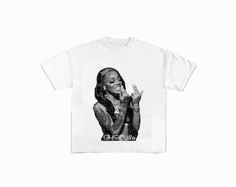 Glorilla png, T-Shirt-Design, Bootleg-T-Shirts-Design, druckfertig, druckbares Design, Hip-Hop-Künstler, 90er Jahre, Rapper, Rap-T-Shirt-Design, 300 dpi