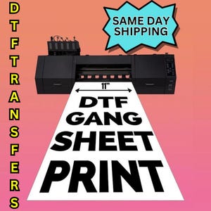 Custom DTF Gang Sheet, Personalized Direct to Film Transfers, Custom DTF Transfers, Bulk DTF Sheet, Ready to Press Dtf Heat Transfers,Prints
