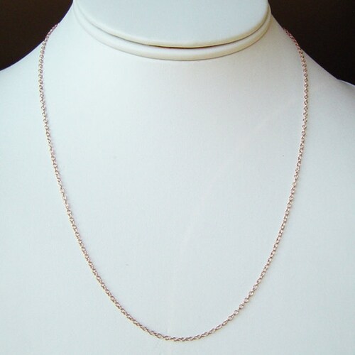 Fine Rose Gold Chain Necklace . 14K Pink Gold Fill . Choose 15 Etsy