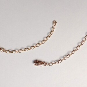 Oxidized Sterling Silver Necklace Extender, Lobster Clasp, 14K Gold ...