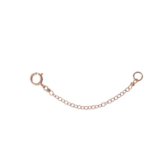 Fine Chain Necklace Extender, Rose Gold or Gold Extender 2 3 4 or 5 With  Spring Clasp, Fine 14K Rose Gold Fill Chain Extender 