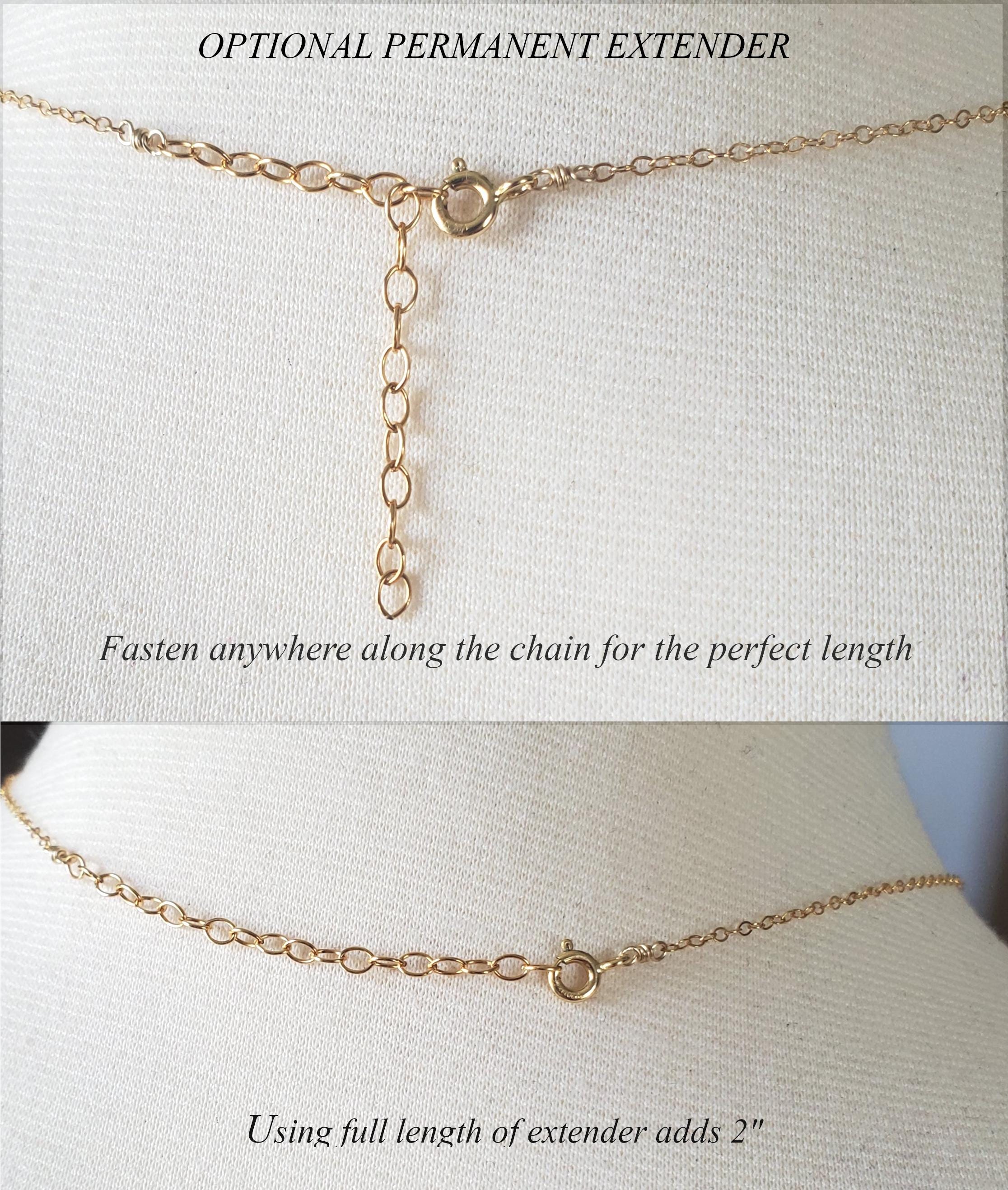 Monogram Dis 14K Gold Filled Monogram Disc Necklace With Freshwater Pearl ...