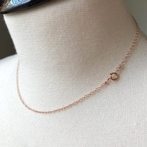 Delicate 14K Rose Gold Fill Chain Necklace: Any Length image 3