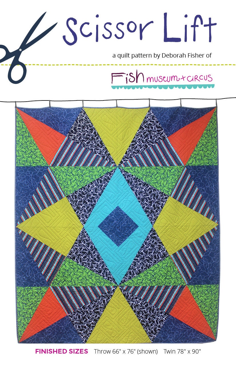 PDF Pattern: Scissor Lift Quilt - Etsy
