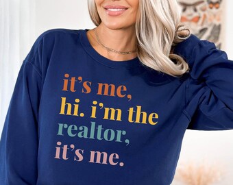 Soy yo Hola, soy el agente inmobiliario Soy yo Sudadera, sudadera de profesional de bienes raíces, sudadera de agente de bienes raíces, sudadera de corredor de bienes raíces