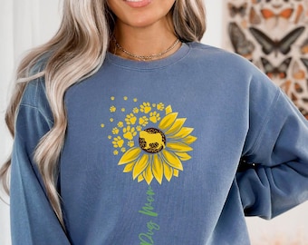 Sudadera con diseño de mamá Pug: regalo de girasol para amantes de los perros