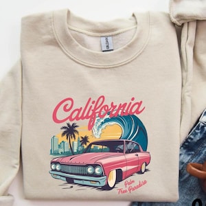California Sweatshirt, California Sunset Sweat, Trendy California Gift Sweater, Made in California Sweat, West Coast Sweat, Cali Girl Sweat