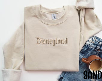 Disneyland Sweatshirt - Disneyland Est 1955 Sweatshirt - Cute Embroidery Sweater - Disneyland Trip Sweat - Disneyland  Mickey Friends