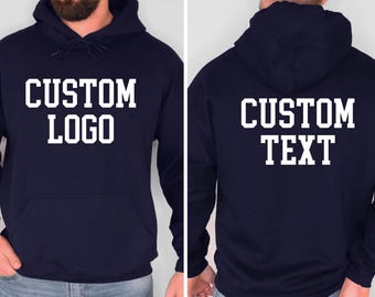Custom Text Hoodie: Personalized Logo, Photo, Design