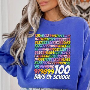100 Days of School Sweatshirt - 100 Day Sweat - 100th Day Of School Celebration - Student Sweat - Back to School Sweat - Gift For Teacher
