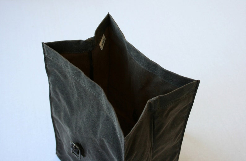 Waxed Canvas Lunch Bag, image 3