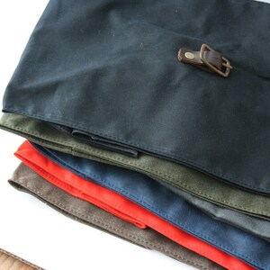 Black Waxed Canvas Lunch Bag image 5