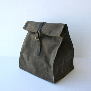 Waxed Canvas Lunch Bag, image 1