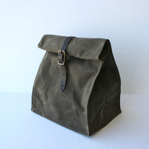 Waxed Canvas Lunch Bag,