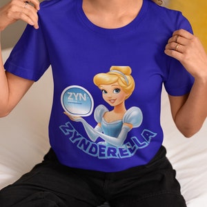 Zyn Nicotine T-shirt, Cinderella Funny Shirt, Zyn Nicotine , Zyn Cool Mint, Funny Disney Snus tee, Meme T-shirt, Creative Disney Design