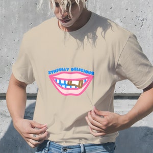 Zyn Nicotine T-shirt, Creative Zyn Parody Merch, Snus Nicotine Shirt, Sinfully Delicious Tee, Funny Gift for Him, Nelk Boys T-shirt Merch
