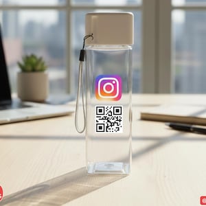 Customizable Water Bottle: Bulk Corporate Gift, Leak-Proof Tumbler (17 oz) Full Colored Waterproof DTF Logo