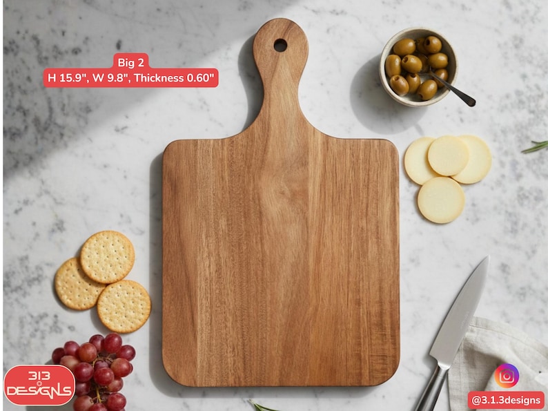 Personalized Charcuterie Platter Monogram Cutting Board Engraved Kitchen Gift Idea Custom Wedding Present Anniversary Rustic Serving Block image 4